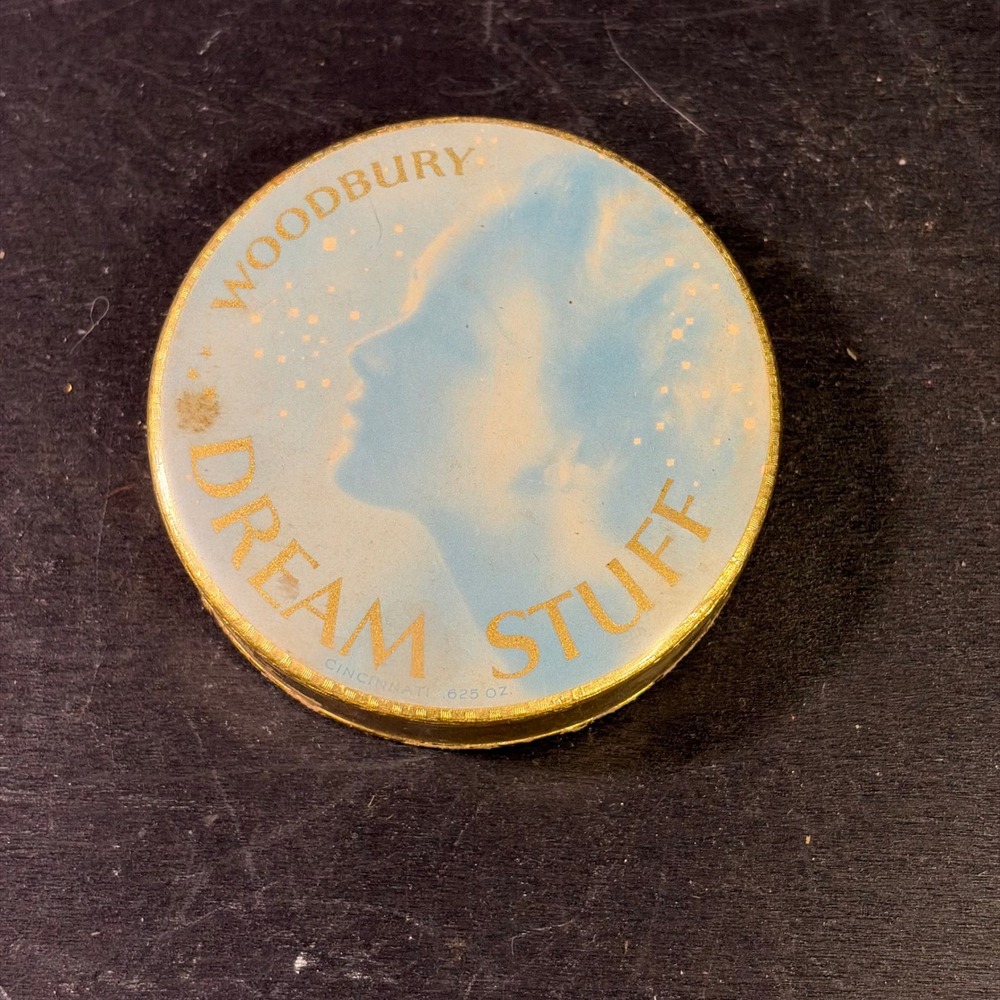 Vintage Woodbury Dream Stuff Foundation Powder Compact Golden Dream Rose Rachel
